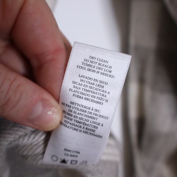 RAILS Tripp Shirt Jacket Ivory Rain Checkered Fleece Flannel Women's M - Picture 13 of 13